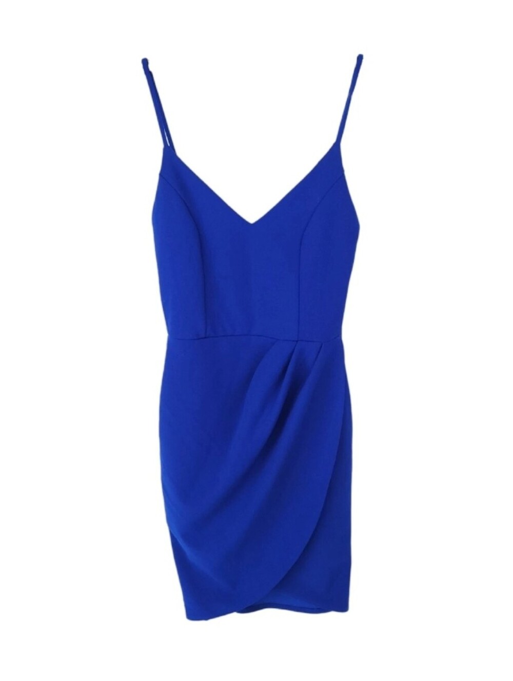 Lulu's Dress Womens XS Short Mini V Neck Bodycon Sleeveless Ponte Sexy Forever